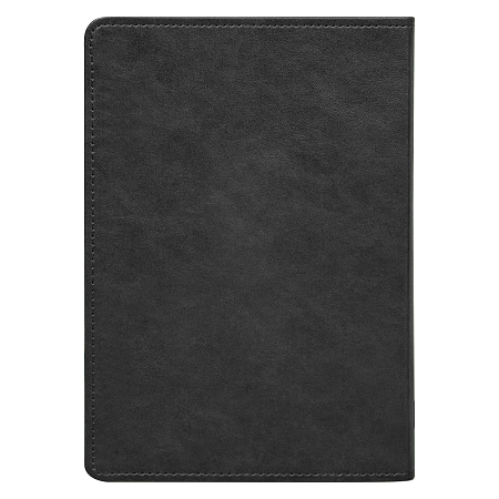 Ежедневник Urban Elegiya Ausone A5, черный с серебристым, недатированный, в полугибкой обложке