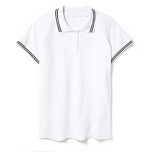 Рубашка поло женская Virma Stripes Lady, темно-синяя под нанесение