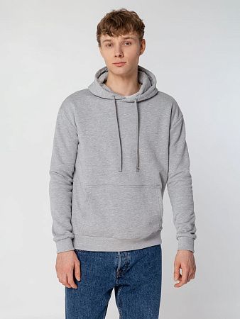 Толстовка с капюшоном Unit Kirenga Heavy, серый меланж, размер XS