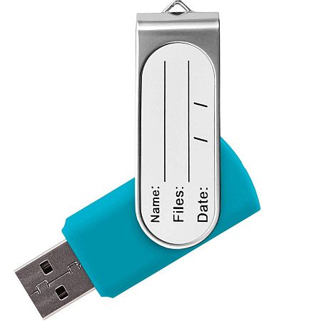 Флешка TWIST STICKER Бирюзовая 4110.16.4ГБ