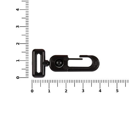 Застежка-карабин Carabine, S, черный