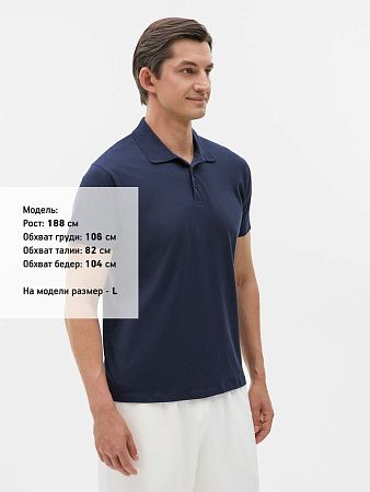 Рубашка поло мужская Prescott Men 170, кобальт (темно-синяя), размер L