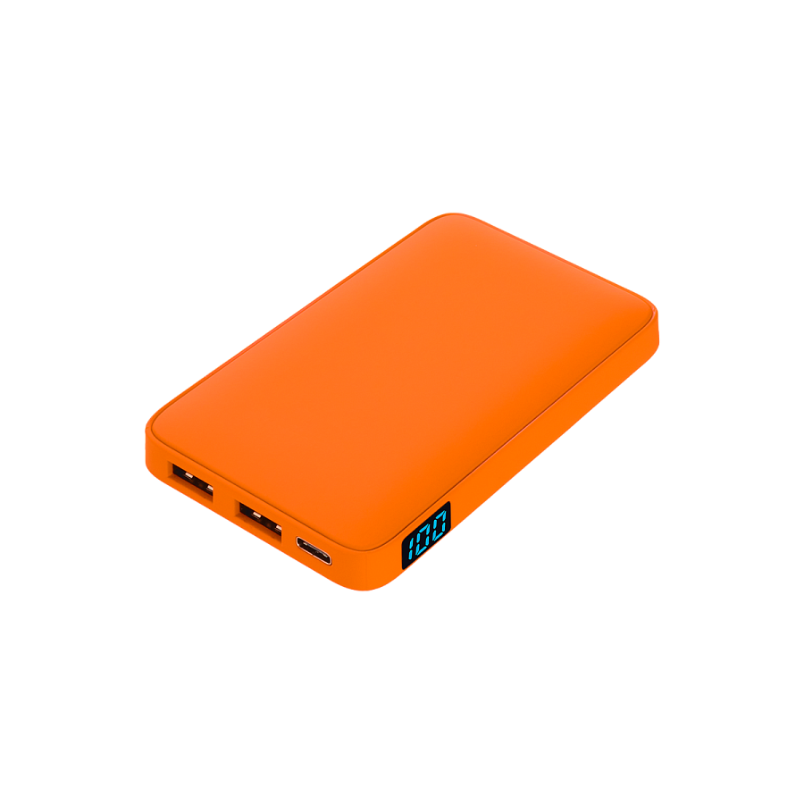 Внешний аккумулятор с подсветкой Анкор (Ancor) 5000 mAh, оранжевый