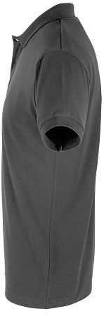 Рубашка поло мужская Perfect Men 180 темно-серая, размер S