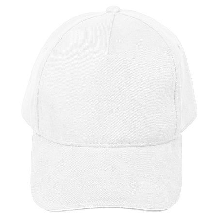 Кепка 5- панельная Oxford 300, c белым сендвичем, белая