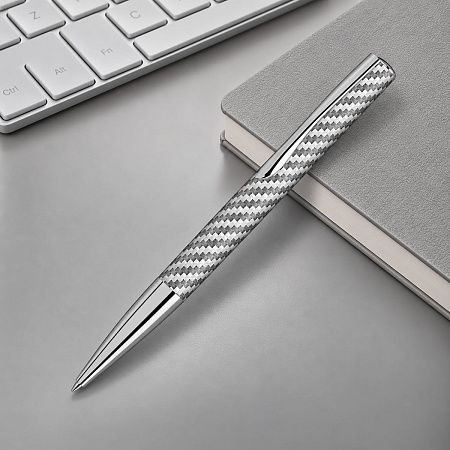 Ручка шариковая металлическая «Elegance» из карбонового волокна