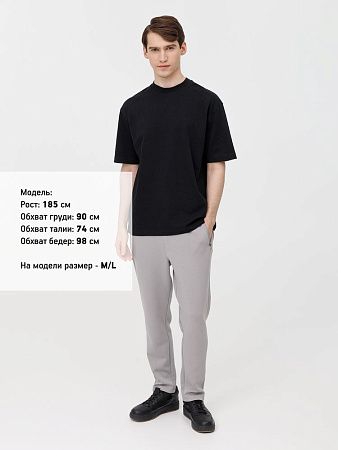 Футболка оверсайз унисекс Sideline, черная, размер XS/S