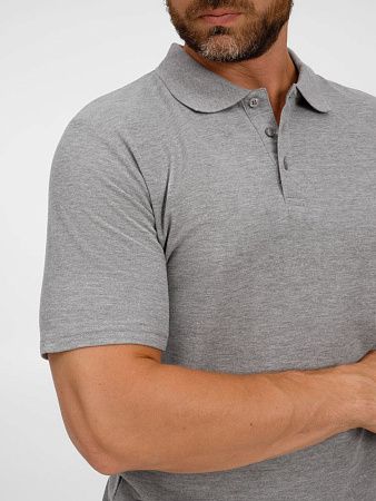 Рубашка поло унисекс Tervise, серый меланж, размер S