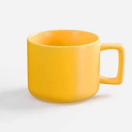 Чашка Jumbo в коробке матовая, желтая