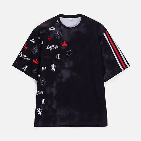 Футболка оверсайз Originelli Terry с полной запечаткой на заказ, размер XS