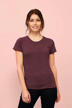 Футболка женская Regent Fit Women, серый меланж, размер L