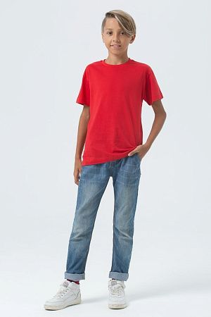 Футболка детская Regent Fit Kids, красная, размер 6 лет (106-116 см)