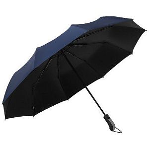 Зонт складной автоматический  Forest BERGEN, диаметр 103 см, 10 панелей, с UV защитой в подарочной коробке, темно-синий