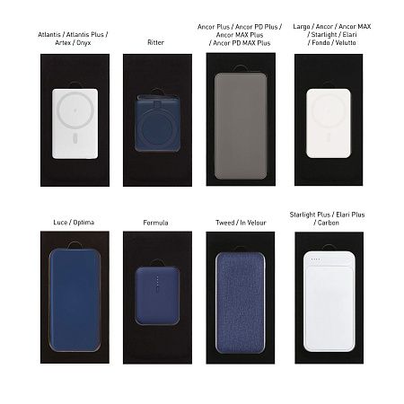 Подарочная коробка с ложементом для ежедневника, ручки и аккумулятора, черная (под съемные ложементы)