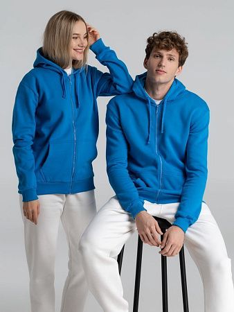 Толстовка на молнии с капюшоном Siverga Heavy 2.0, бирюзовая, размер XL