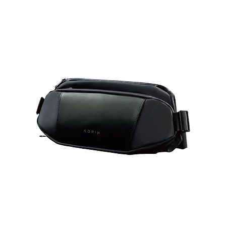 Наплечная сумка KORIN FlipSling 32х16х10 см, темно-зеленая/черная