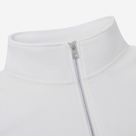 Толстовка на молнии унисекс Флоу (Flow), белая, размер 5XL/6XL