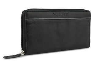 Кошелек женский «Banda» с защитой данных RFID, цвет: черный