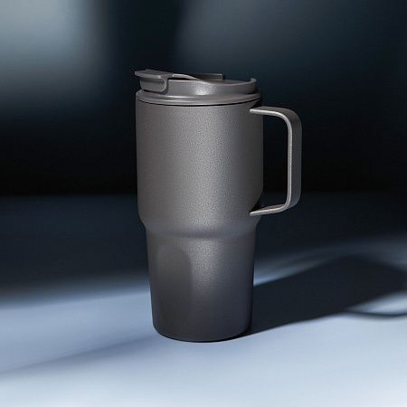 Термокружка вакуумная Aventura, серая