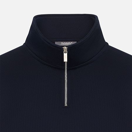 Толстовка на молнии унисекс Флоу (Flow), темно-синяя