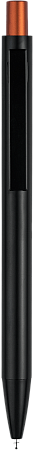 Ручка OKS MIRROR Черная с оранжевым 1140.05