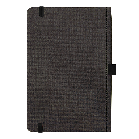 Блокнот Forest  Alfa Orion Rosewood А5, недатированный, в твердой обложке, темно-серый с черной  резинкой и петлей для ручки