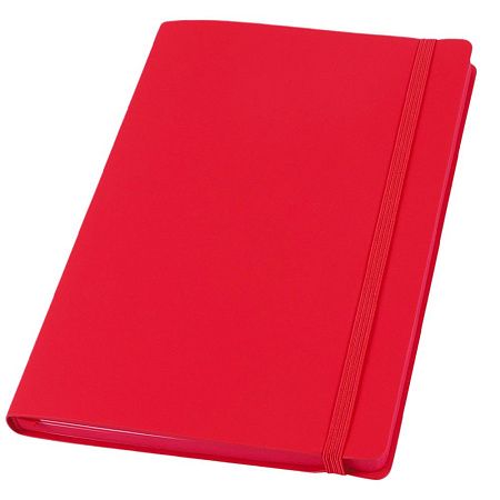 Ежедневник A5 недатированный Dante в мягком переплёте софт-тач, красный