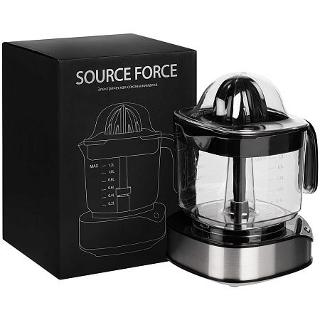 Электрическая соковыжималка для цитрусовых Source Force, серебристо-черная