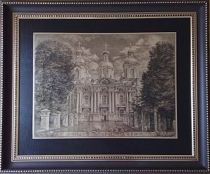 Гравюра "Николо-Богоявленский морской собор"