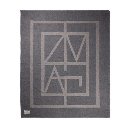 Плед VINGA Monogram из переработанного полиэстера GRS, 170x130 см