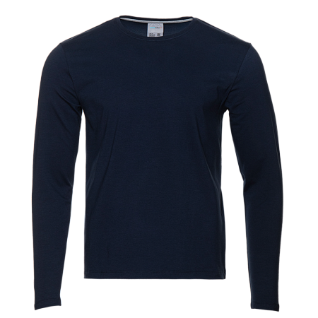 Футболка унисекс с длинным рукавом STAN хлопок/эластан 180, 35, Тёмно-синий,  (46)  (42/XXS)