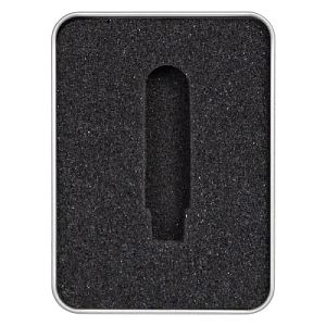 Футляр Cupertino для флеш накопителя металлический, размер 11,5*8,5 см, серебристый