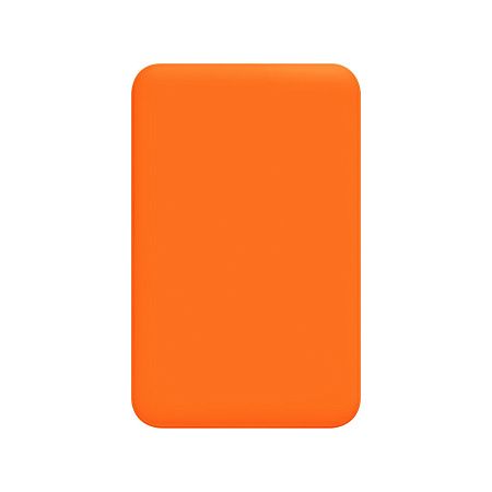 Внешний аккумулятор Ларго PD (Largo PD) 5000mAh с функцией беспроводной зарядки 15W, оранжевый