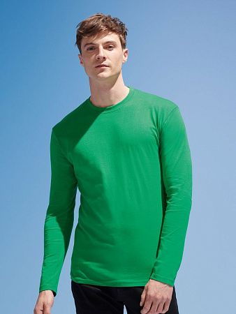 Футболка с длинным рукавом Monarch 150, ярко-зеленая, размер XL