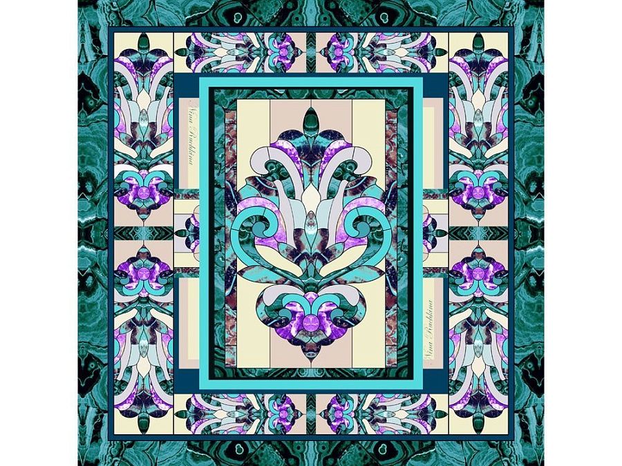 Платок «Каменный Цветок»