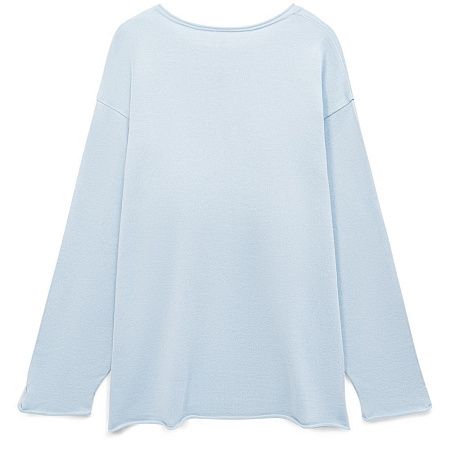 Лонгслив унисекс Siluetti Fuori, светло-голубой, размер S/M