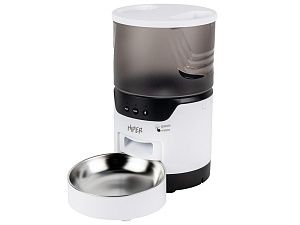 Умная Wi-Fi кормушка «IoT Pet Feeder», 3000 мл, цвет: белый, черный