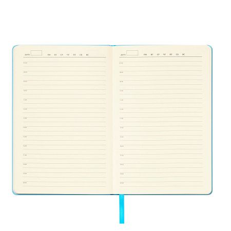 Ежедневник Спарк (Spark) недатированный, лазурный (с упаковкой, со стикерами)