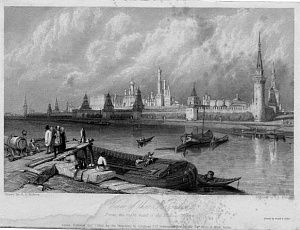 Гравюра "Вид Кремля"