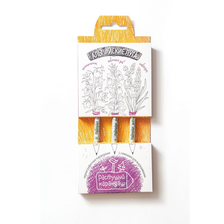 Набор графитных бумажных карандашей 3шт.