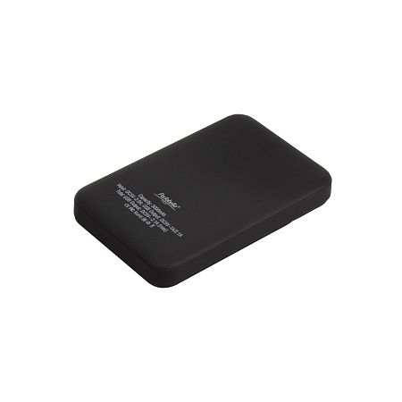 Внешний аккумулятор с подсветкой Скайлайн (Skyline), 5000 mAh, черный