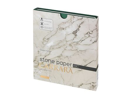 Еженедельник с каменной бумагой А5+ «Carrara»
