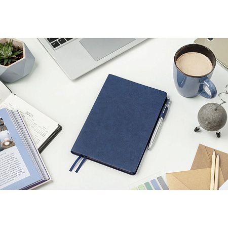 Ежедневник Flexy Asstra Petrus A5, синий, недатированный, в гибкой обложке