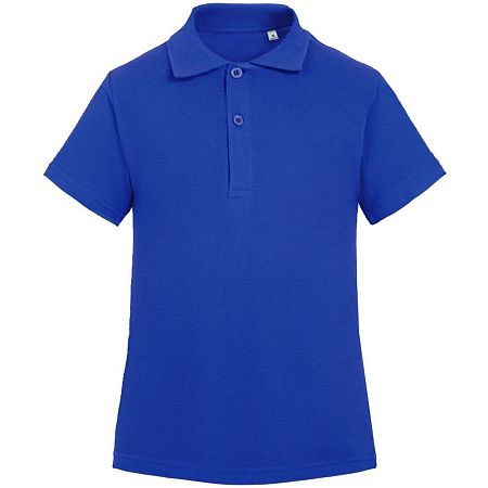 Рубашка поло детская Virma Kids, ярко-синяя, размер 8 лет (118-128 см)