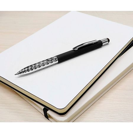 Ручка металлическая Party софт-тач, чёрная