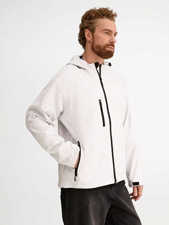 Куртка мужская с капюшоном Replay Men 340, белая, размер XXL