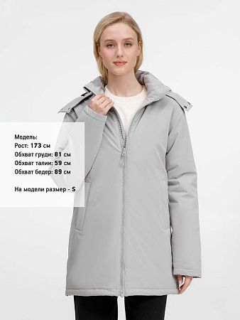 Куртка-парка унисекс Sfera, светло-серая, размер S