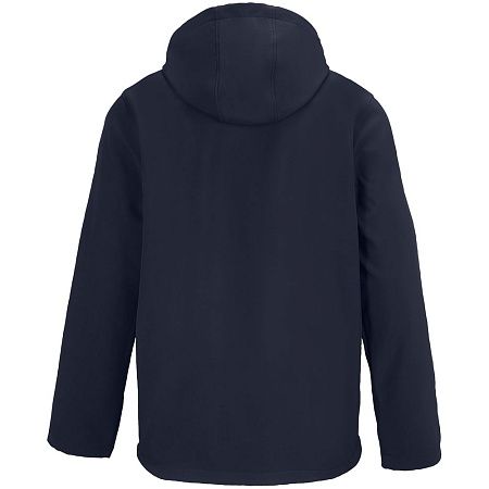 Куртка софтшелл с капюшоном мужская Race Men, темно-синяя, размер S