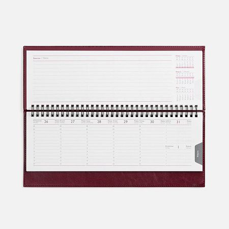 Планинг Faro, датированный, бордовый