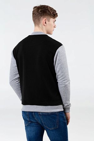 Бомбер College, черный, размер XS